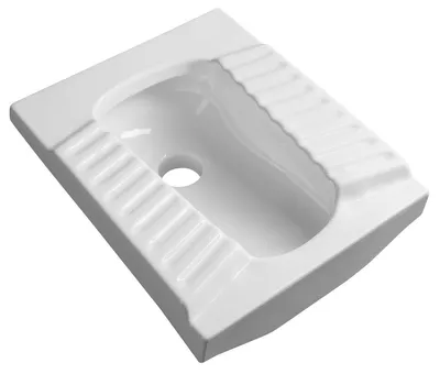 Produktbild von Aqualine AGADI Toilette mit türkischer Spülung 50x61,5cm, Hock-WC, Weiß