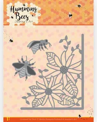 Produktbild von Stanzschablone - Jeanines Art - Summende Bienen - Blumen Ecke