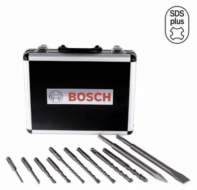 Image de Mallette de 11 pièces BOSCH Professional 2608579916 SDS Plus-3 (burins pointus / burins plats / forets)