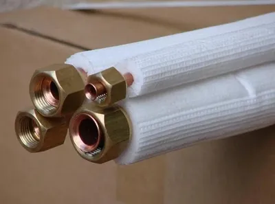 Produktbild von Kältemittelleitung 1/4"-3/8" (6,35-9,65mm) Kälteleitung Kupferrohr 10m