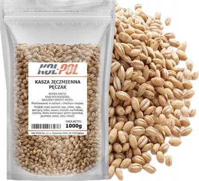 Zdjęcie produktu dla KASZA JĘCZMIENNA PĘCZAK 1kg Naturalna bogata w błonnik jakość Kol-Pol