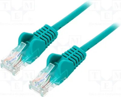 Produktbild von 1x grün 2 95592 RJ45-Kabel 6 PVC 1,5m