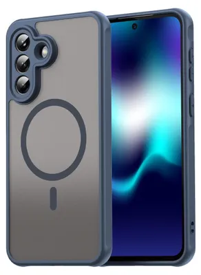 Produktbild von MagSafe Handyhülle für Samsung Galaxy A57 5G TPU Hybrid Kameraschutz Blau