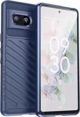 Produktbild von Mobigear Groove  Google Pixel 7 Hülle Flexibles TPU Backcover - Blau