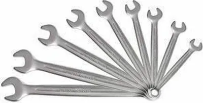 Immagine prodotto di Set of 9 metric combination wrenches - KS TOOLS - 922.0043 - Ratcheting open-end wrench in box - 8 to 19 mm - 15° inclined eye fork angle
