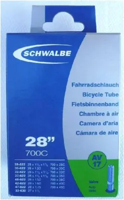 Immagine prodotto di Camera d'aria Schwalbe AV17 per bicicletta valvola Schrader 27"/28" 28 - 47 mm