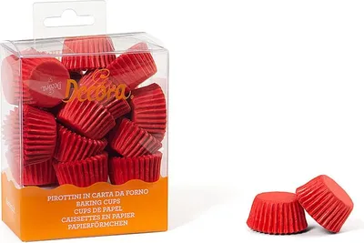Produktbild von Mini-Pappbecher Rot 27x17 mm DECORA 200 Stück