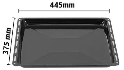 Produktbild von ICQN Backblech Set 445 × 375 × 25 mm, Kompatibel mit Bauknecht, Indesit, Whirlpool-Gruppe & Algor, Emaillierte Standard-Backbleche für Backofen & Herd