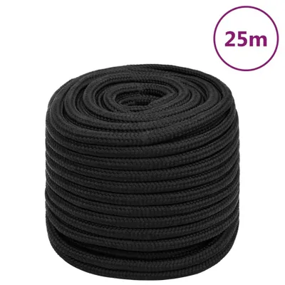 Produktbild von Bootsseil Schwarz 18 mm 25 m Polypropylen