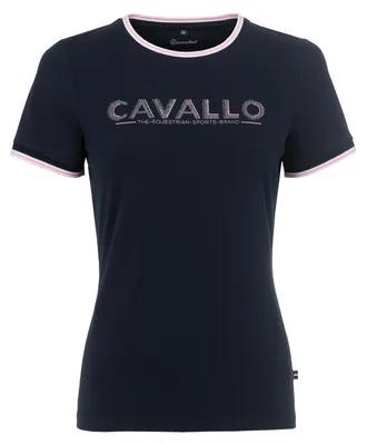 Produktbild von Cavallo Cavalbell Damen T-Shirt Reitershirt verschiedene Farben, Farbe:darkblue, Größe:38