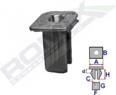 Produktbild von 10x ROMIX C70318 Clip Stoßfänger Stoßfänger