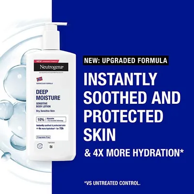 Produktbild von Neutrogena Deep Moisture Körpermilch Sensitive Skin Body Lotion 400 ml