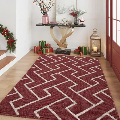 Immagine prodotto di Tappetino antiscivolo per catturare lo sporco, dimensioni 120x180 cm, assorbente, lavabile, colore rosso