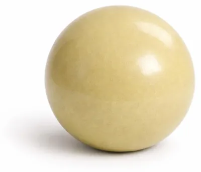 Produktbild von KERAZO Keramik Dekokugel 20 cm - Sandfarben Beige Gelb – Gartenkugel Rosenkugel Gartendeko für Garten, Beet, Terrasse und Balkon