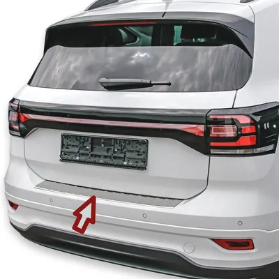 Für VW T-Cross Typ C1 ab 2018- Ladekantenschutz Edelstahl MIT ABKANTUNG in der Farbe von Recambo e.K.