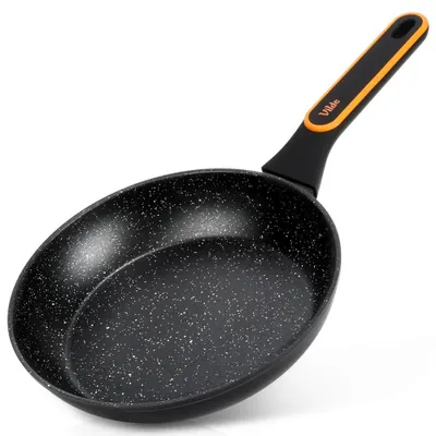 Image de Poêle en granit TERRUNA - Poêle à frire - Aluminium - 24 cm - Noir