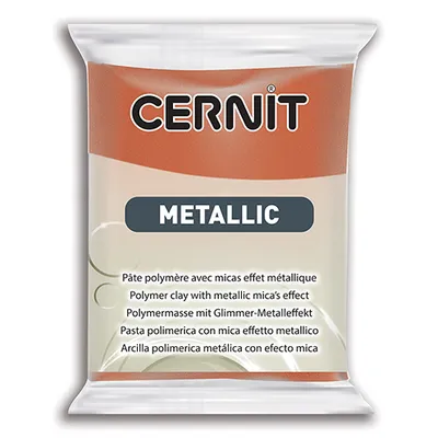Produktbild von Cernit Polymer Clay Metallic Polymer-Ton Bronze 56 g