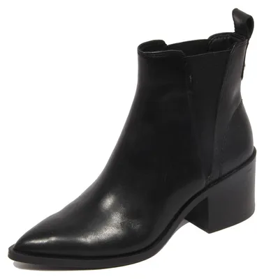 Productafbeelding van G3576 enkellaarsje voor dames, STEVE MADDEN, zwart, leren