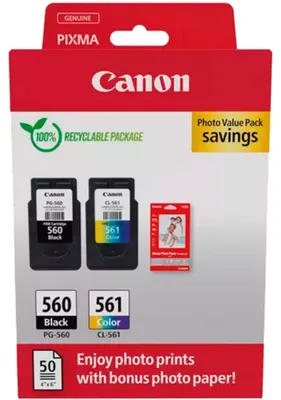 Produktbild von Canon PG-560 / CL-561 Photo Value Pack