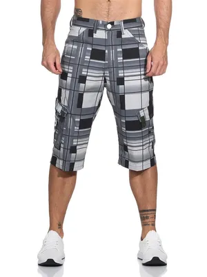 Produktbild von Herren 3/4  Kurze Hose Bermuda Shorts Karo Sommer /  Muster 1-31
