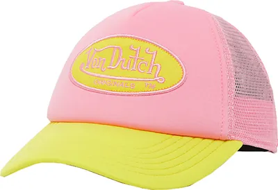 Produktbild von Von Dutch Originals Trucker Cap TAMPA - FOAM -PINK/YELLOW