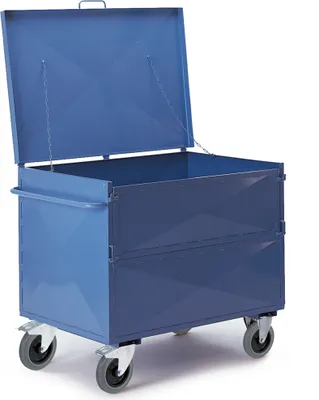 Produktbild von Rollcart Blechkastenwagen m. Deckel, Ladefläche:990x680 mm