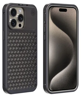 Image de Pour Apple iPhone 15 Pro Max Étui en aluminium de première qualité pour la dissipation de la chaleur
