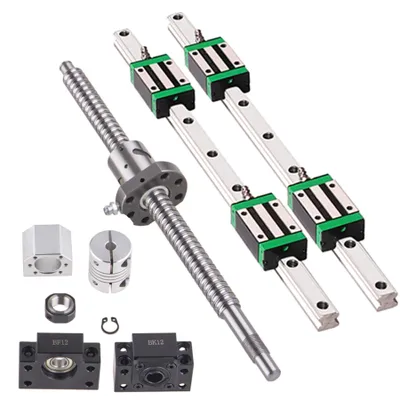 Obrázek produktu pro Lineární vodítko o délce 400 mm se slidery a kuličkovým šroubem pro 3D tiskárnu a CNC stroj
