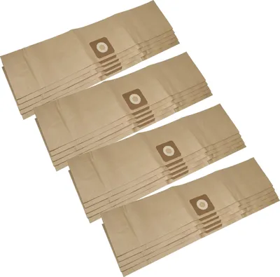 Produktbild von vhbw 20x Staubbeutel kompatibel mit Bosch UniversalVac 15 Staubsauger - 85,95cm x 19,9cm Sandfarben