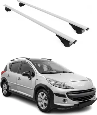 Produktbild von Dachträger Grundtäger für Peugeot 207 Kombi 2007-2012 75kg Metall Silber 2 tlg