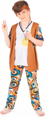 Produktbild von Hippie-Kostüm für Kinder S 4-6 Jahre (110-120 cm)