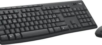 Image de Logitech 920-012071 clavier Souris incluse Bureau RF sans fil + Bluetooth QWERTY Espagnole Graphite