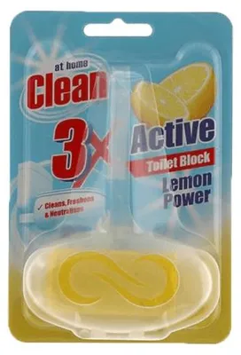 Produktbild von At Home Clean Toilettenstein Zitrone – 40 Gramm