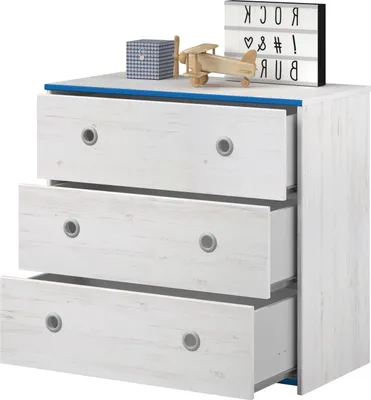 Produktbild von Kinderzimmer komplett Set Parisot Smoozy 5-teilig mit Bett 90x200 Kleiderschrank und Schreibtisch