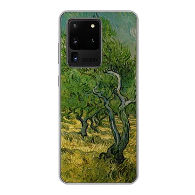 Produktbild von MuchoWow® Handyhülle Schutzhülle Hülle für Samsung Galaxy S20 Ultra Olivenhain - Vincent van Gogh Silikon Softcase Handy Hülle - Karteninhaber