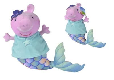 Zdjęcie produktu dla Świnka Peppa Maskotka pluszowa Peppa Syrena 30 cm