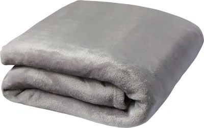 Produktbild von Traumschlaf Teddy-Fleece Kuscheldecke 150x200 cm silber
