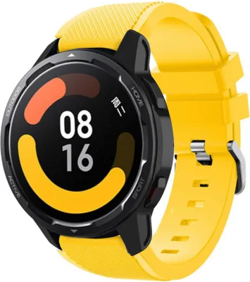 Produktbild von Strap-it Xiaomi Watch S1 Silikonarmband (Gelb)