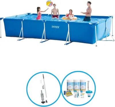Zdjęcie produktu dla Intex Basen Prostokątny Stelaż 450x220x84 cm - Zestaw basenowy
