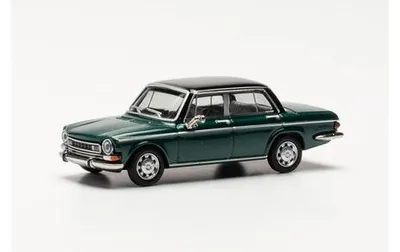 Produktbild von Herpa 430746-003 - 1/87 Simca 1301 Special, grün/schwarz - Neu