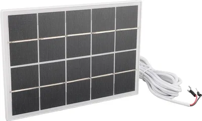 Image de Caméra de sécurité-Panneau solaire-Chargeur, montage mural, 3 W, 5 V, monocristallin, pour carillon vidéo 4, 3 Plus, 2, Blanc