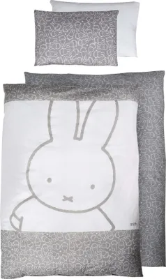 Produktbild von roba Wendebettwäsche 2-tlg, Kollektion 'miffy®', Kinderbettwäsche 100x135 cm, 100% Baumwolle