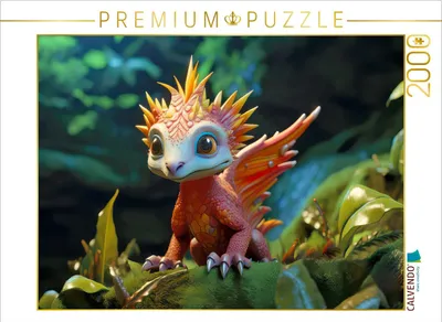 Produktbild von CALVENDO Puzzle Spielzeugdrache | 2000 Teile Lege-Größe 90x67cm Foto-Puzzle für glückliche Stunden