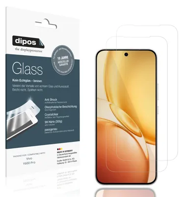 Immagine prodotto di 2x Pellicola Protettiva per Vivo Y600 Pro Protezione Vetro Flessibile 9H dipos