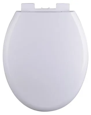 Produktbild von KS WC-Sitz, Weiß, mit Absenkautomatik und Schnellverschluss, Toilettendeckel, Klodeckel mit Absenkautomatik, Klodeckel