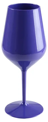 Obrázok produktu pre 6 ks opakovane použiteľných pohárov na víno a koktaily, modré a tmavomodré, Tritan, 470 ml, z plastu, nerozbitné, Obrázok generovaný UI