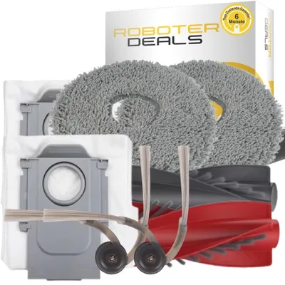 Immagine prodotto di Kit di accessori per Roborock Qrevo 2 Pro: spazzole, panni per la pulizia, sacchetti per la polvere (10 pezzi)