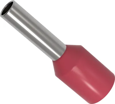 Produktbild von 500 AUPROTEC Aderendhülsen 1,50 mm² isoliert rot Kabelendhülsen