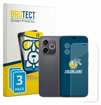 Produktbild von 3x BROTECT Schutzglas für Honor 600 Lite (Display+Kamera) Schutzfolie Panzer Folie Glas Display Schutz klar