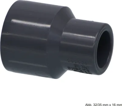 Produktbild von PVC-U Reduziermuffe 40/32 mm x 32 mm